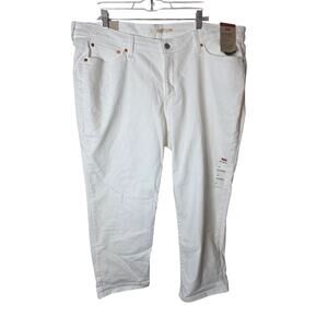 Levi's Boyfriend White Jeans, NWT, 24W